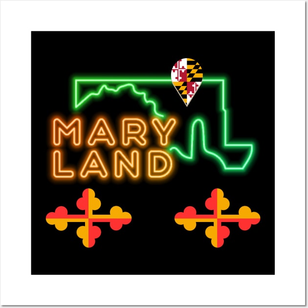 MARYLAND STATE DESIGN Wall Art by The C.O.B. Store